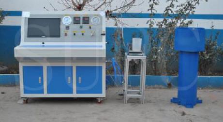 二氧化碳滅火器殘余變形量水壓試驗機的檢測方法